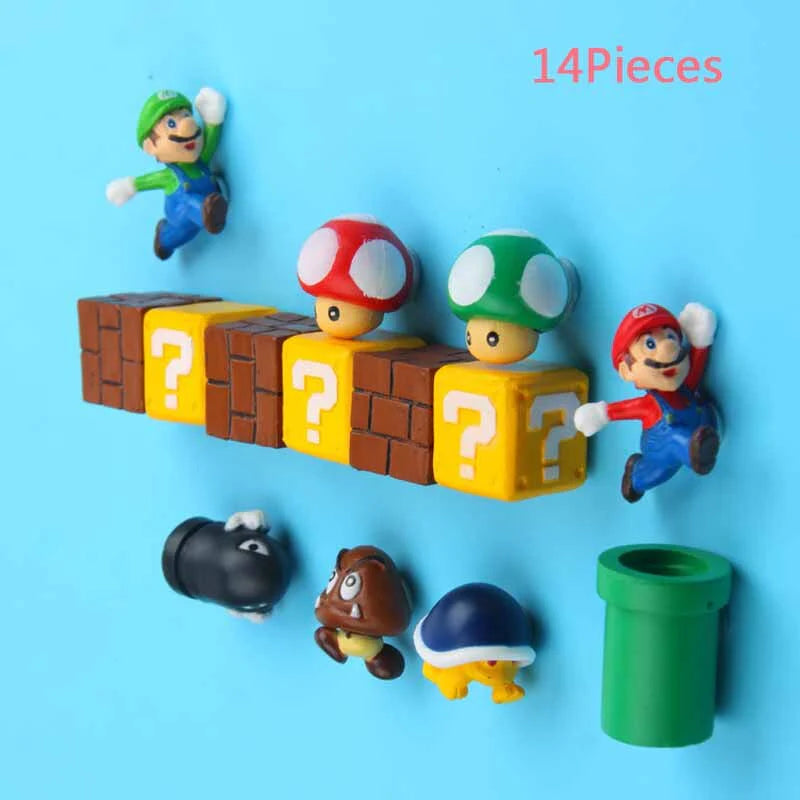 3D Super Mario Wall Magnet Toy and Decoration