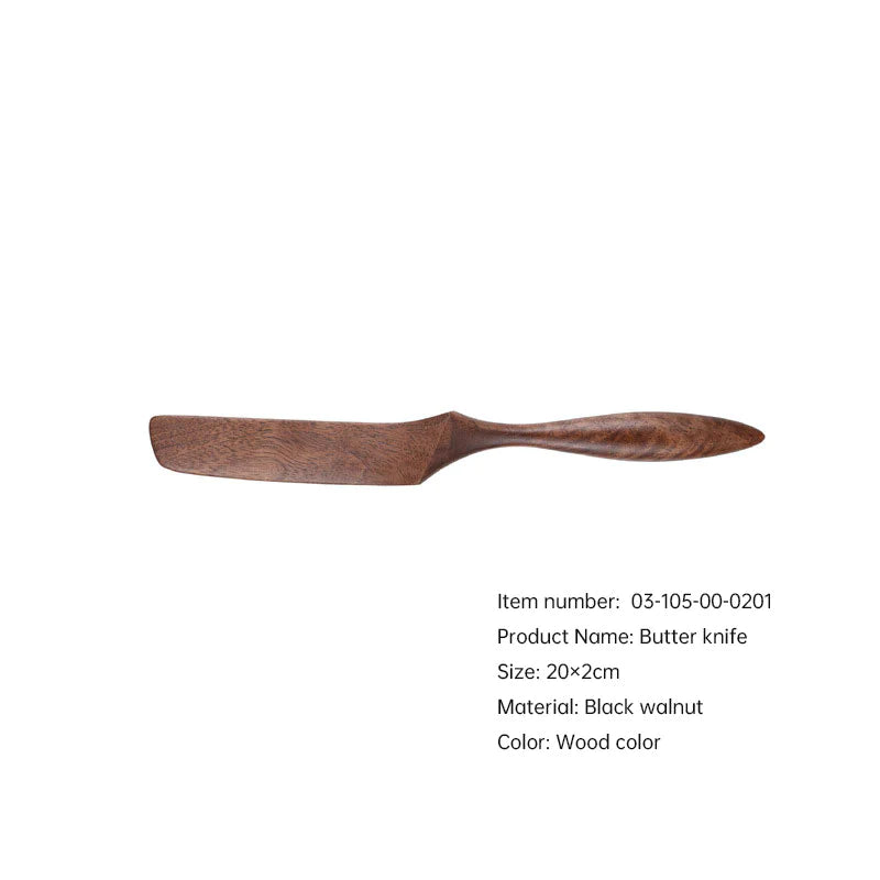 Imported Nordic Style Black Walnut Wooden Kitchen Utensils