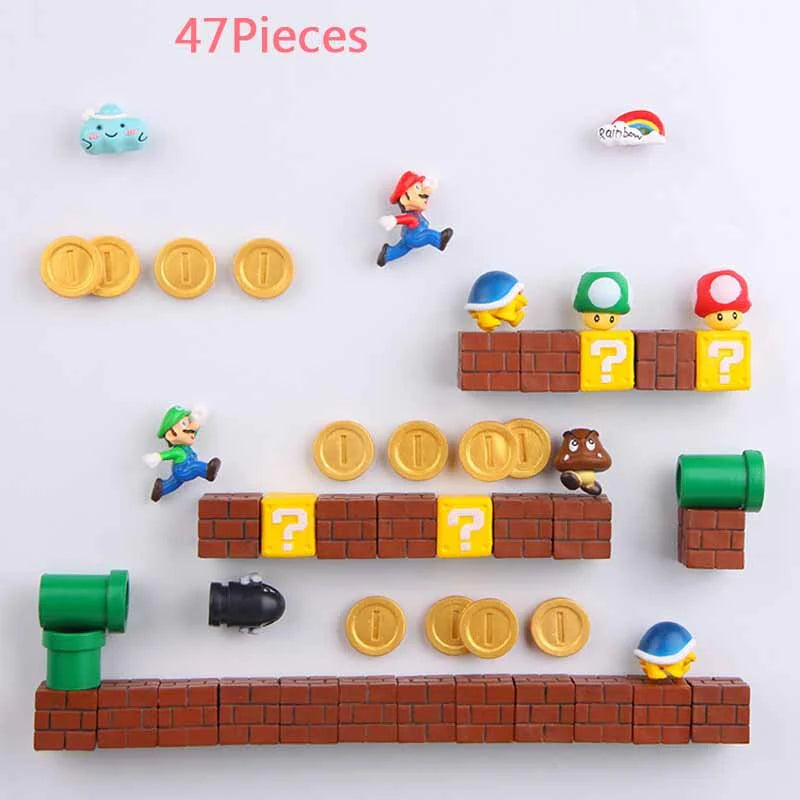 3D Super Mario Wall Magnet Toy and Decoration