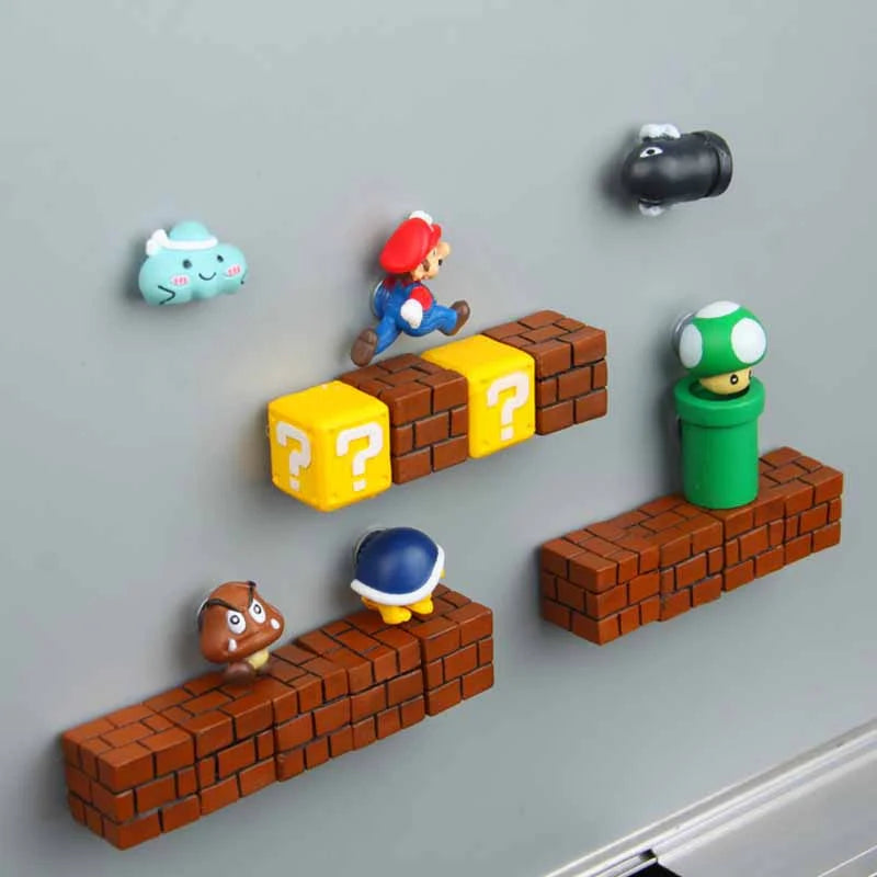 3D Super Mario Wall Magnet Toy and Decoration